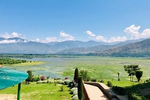 Wular Lake in Srinagar, Kashmir